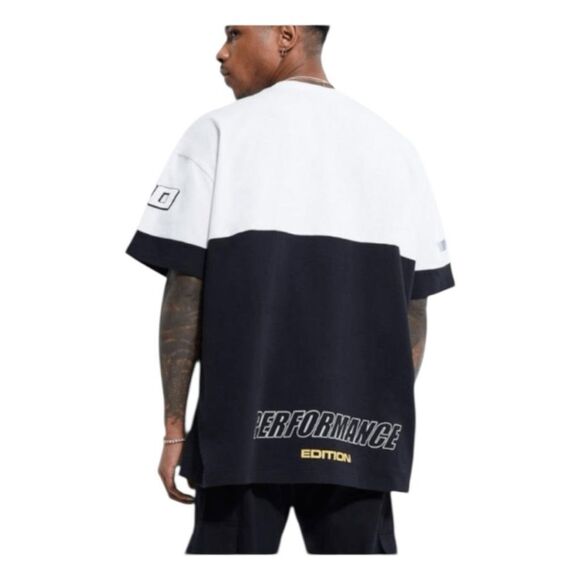 Boohoo Man Oversized Multi Badge Moto Graphic Tee M - Picture 4 of 9